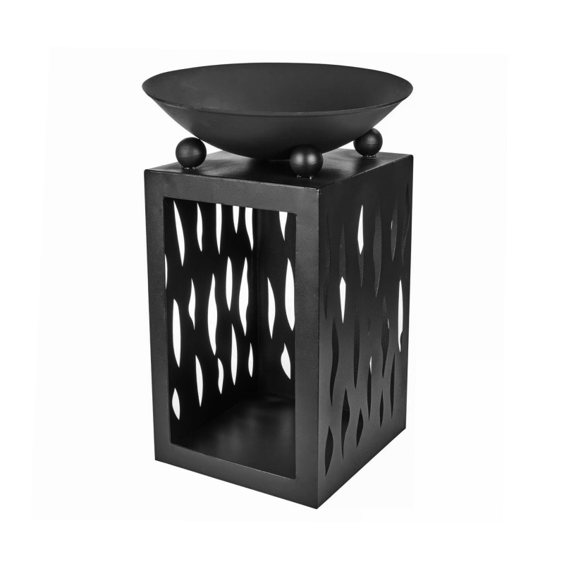 Linder Exclusiv Portable Fire Pit 45 cm with Wood Storage