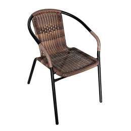 Aga Garden Chair RATTAN Black/Brown