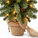 Aga Artificial Christmas Tree in a Pot 85 cm Snow-Covered with LED Lighting