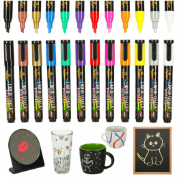 Chalk markers for glass 12 pcs.