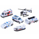 Police cars 6-piece set ZA3505