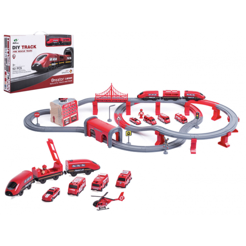 Aga4Kids Train track Firefighters