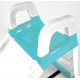 Doloni Slide with handle 140 cm White-blue