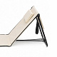 Linder Exclusiv Folding Beach Lounger Beige