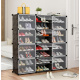 Variable shoe rack system 6 shelves ISO 12264