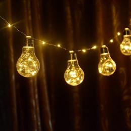 E18 LIGHTS 100LED 10 BULBS 3M GARLAND