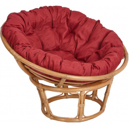 Aga Rattan armchair PAPASAN Dark Red