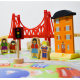 Aga4Kids Wooden Train Track 75 pieces