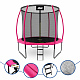 Aga SPORT EXCLUSIVE Trampoline 250 cm Pink + protective net + ladder