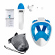 Aga Full Face Snorkeling Mask L/XL White/Blue