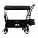 Aga Folding Transport Cart with Canopy MR4612 Black