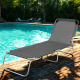 Aga 2x Garden Reclining Lounger Grey