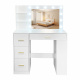 Aga Dressing Table with Mirror and Lighting Matte White