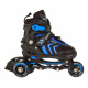 4-in-1 Roller Skates Set for Kids Size 34-38 Blue