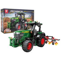 Set of Green Tractor Bricks + Accessories 1828pcs.