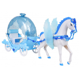 Set Carriage with Horses + Doll