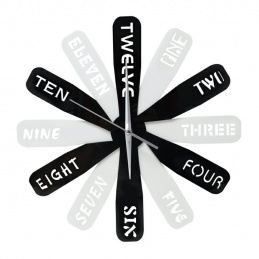 K70K WALL CLOCK 40X40 CM BLADES 3D