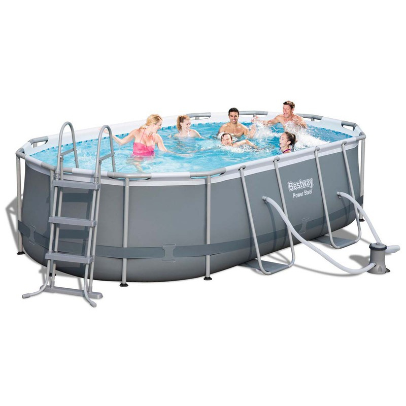 Bestway Power Steel Oval 4,88 x 3,05 x 1,07 m 56448 + Cartridge filtration