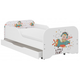 Wooden Toys Baby bed Little Pilot 140x70 cm