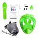 Aga Children's Full-Face Snorkeling Mask XS Green