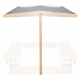 Aga Canopy for Children's Sandbox 120x120 cm Gray
