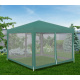 Aga Garden Gazebo with Mosquito Net 3x3 m Green