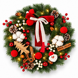 Aga Christmas LED wreath 40 cm LED5893