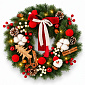 Aga Christmas LED wreath 40 cm LED5893