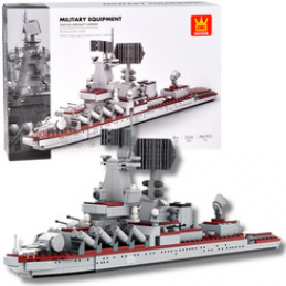 Technical blocks Military Ship Cruiser Varyag 396 eleZA5674 universal