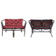 Aga Ratan Set Bahama Dark Brown/Red