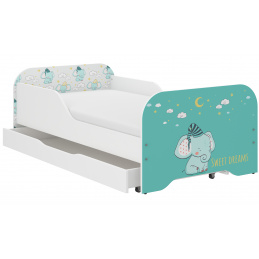Wooden Toys Baby bed Elephant 160x80 cm
