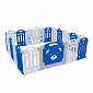 Aga4Kids Children's Plastic Playpen 186x192x64 cm Blue