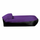 Aga Inflatable Sofa LAZY BAG 230x70 cm Black/Purple