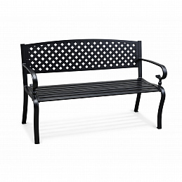 Aga Metal Garden Bench 128x59x84 cm