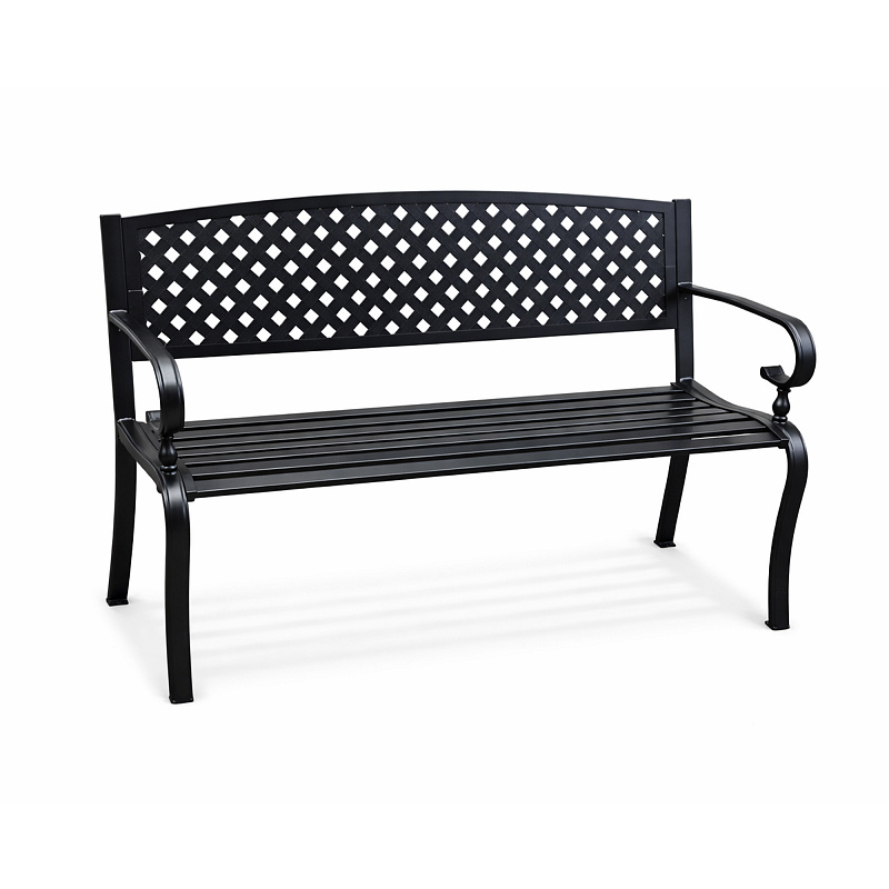 Aga Metal Garden Bench 128x59x84 cm