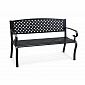 Aga Metal Garden Bench 128x59x84 cm