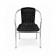 Aga Garden Chair RATAN Silver/Black
