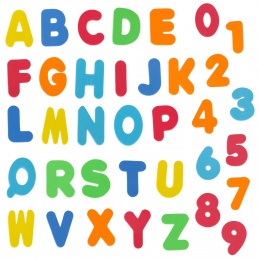 Aga Foam letters and numbers