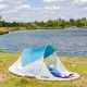 Beach tent 220x120x90cm - turquoise - grey