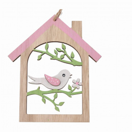 Wooden Easter house for hanging