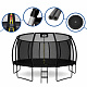 Aga SPORT EXCLUSIVE Trampoline 500 cm Black + Safety Net + Ladder