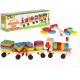 Aga Folding Wooden Train + Wagons