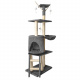 Grey cat tree 138 cm