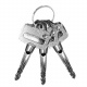 Safe with mechanical lock 230x170x170mm black ISO 8800