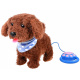 Interactive dog walking and barking ZA2857 - Brown
