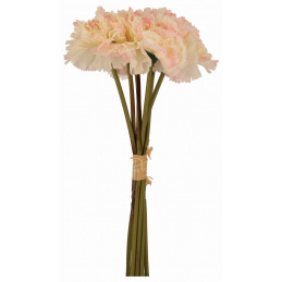 Bouquet of Artificial Flowers Pink Carnations - 33 cm
