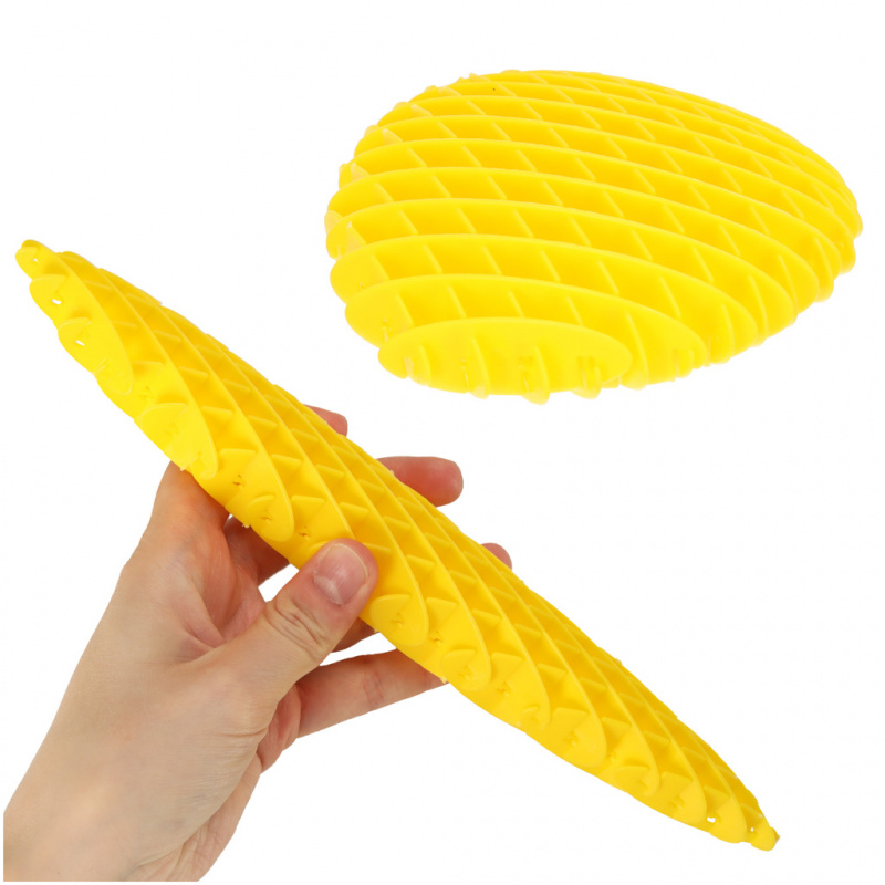 Sensory Anti-Stress Stretch Toy Fidge Worm Yellow