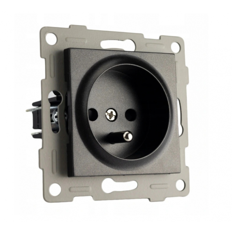 Black socket with pin
