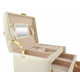 Jewellery box with key mirror beige ISO 6347