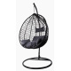 Aga Hanging armchair ORTA MR4200B-DG Black/Dark grey